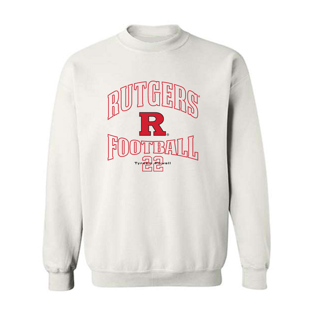 Rutgers - NCAA Football : Tyreem Powell - White Classic Fashion Shersey Sweatshirt