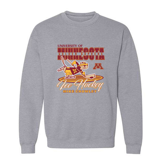 Minnesota - NCAA Men's Ice Hockey : Mike Crowley - Crewneck Sweatshirt Classic Fashion Shersey