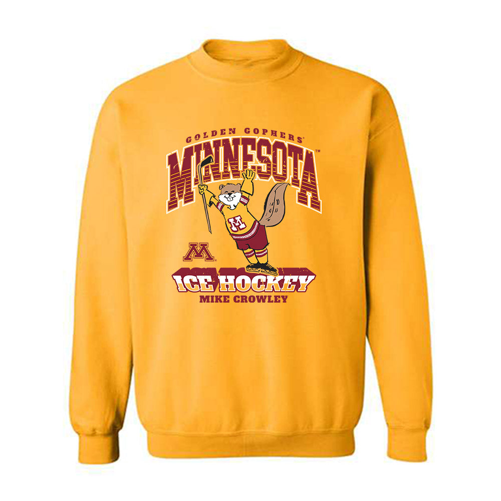 Minnesota - NCAA Men's Ice Hockey : Mike Crowley - Crewneck Sweatshirt Classic Fashion Shersey