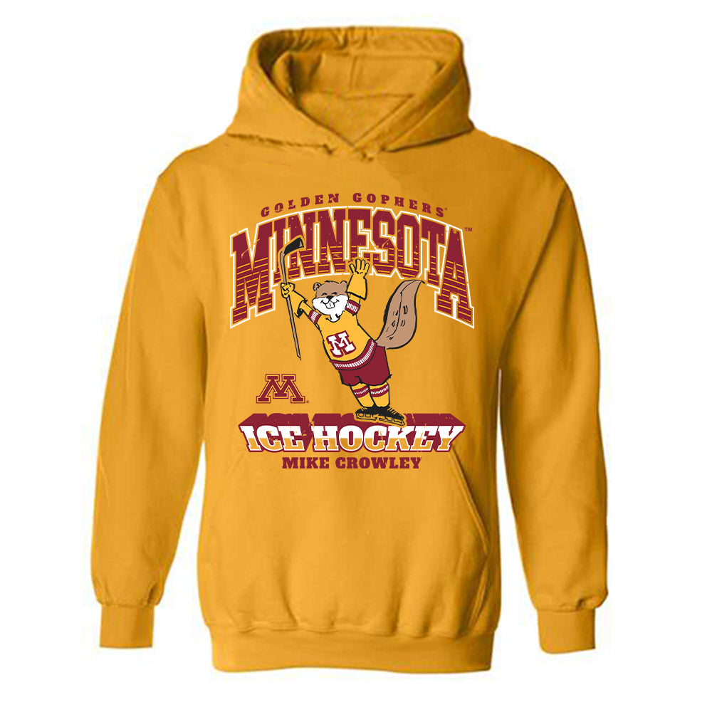 Minnesota - NCAA Men's Ice Hockey : Mike Crowley - Hooded Sweatshirt Classic Fashion Shersey