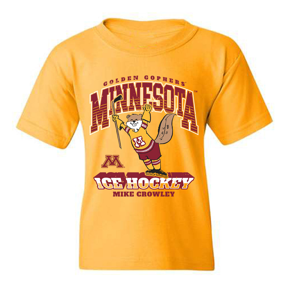 Minnesota - NCAA Men's Ice Hockey : Mike Crowley - Youth T-Shirt Classic Fashion Shersey