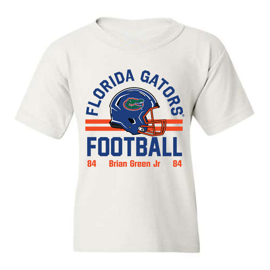Florida - NCAA Football : Brian Green Jr - White Classic Fashion Shersey Youth T-Shirt