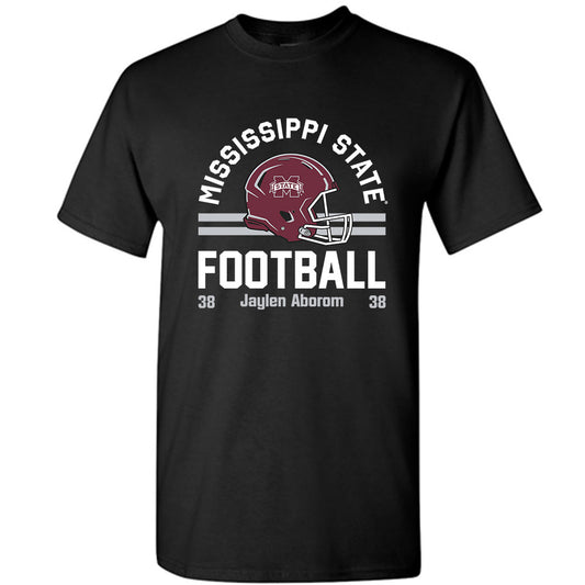 Mississippi State - NCAA Football : Jaylen Aborom - Black Classic Fashion Shersey Short Sleeve T-Shirt