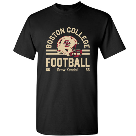 Boston College - NCAA Football : Drew Kendall - Black Classic Fashion Shersey Short Sleeve T-Shirt