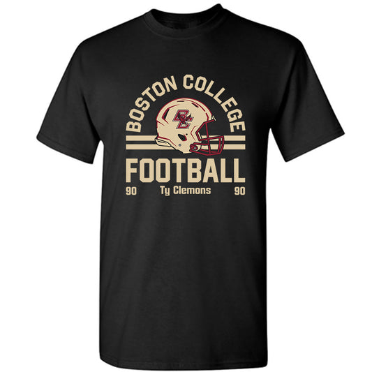 Boston College - NCAA Football : Ty Clemons - Black Classic Fashion Shersey Short Sleeve T-Shirt