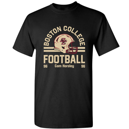 Boston College - NCAA Football : Cam Horsley - Black Classic Fashion Shersey Short Sleeve T-Shirt