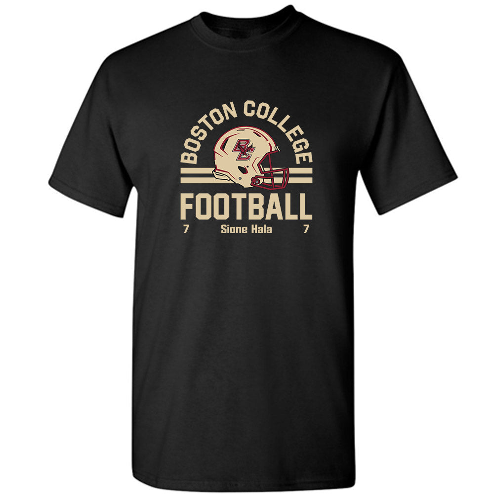 Boston College - NCAA Football : Sione Hala - Black Classic Fashion Shersey Short Sleeve T-Shirt