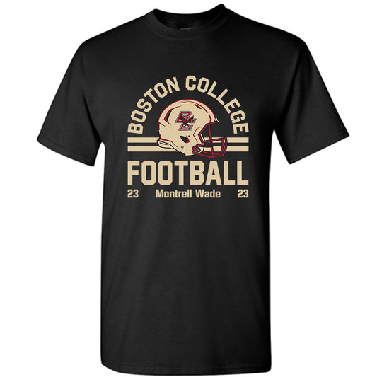 Boston College - NCAA Football : Montrell Wade - Black Classic Fashion Short Sleeve T-Shirt