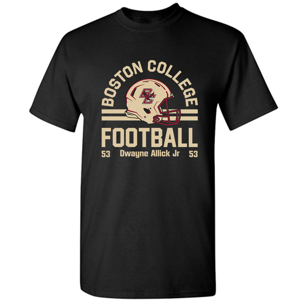 Boston College - NCAA Football : Dwayne Allick Jr - Black Classic Fashion Shersey Short Sleeve T-Shirt