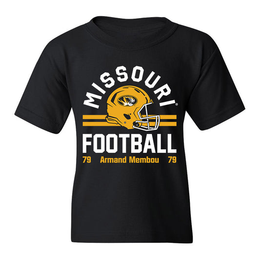 Missouri - NCAA Football : Armand Membou - Black Classic Fashion Shersey Youth T-Shirt