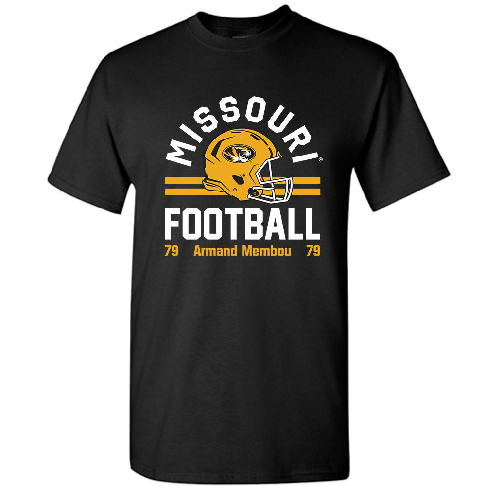 Missouri - NCAA Football : Armand Membou - Black Classic Fashion Shersey Short Sleeve T-Shirt