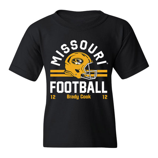 Missouri - NCAA Football : Brady Cook - Black Classic Fashion Shersey Youth T-Shirt