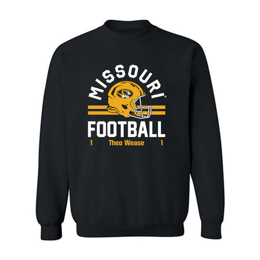 Missouri - NCAA Football : Theo Wease - Black Classic Fashion Shersey Sweatshirt