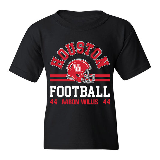 Houston - NCAA Football : Aaron Willis - Black Classic Fashion Youth T-Shirt
