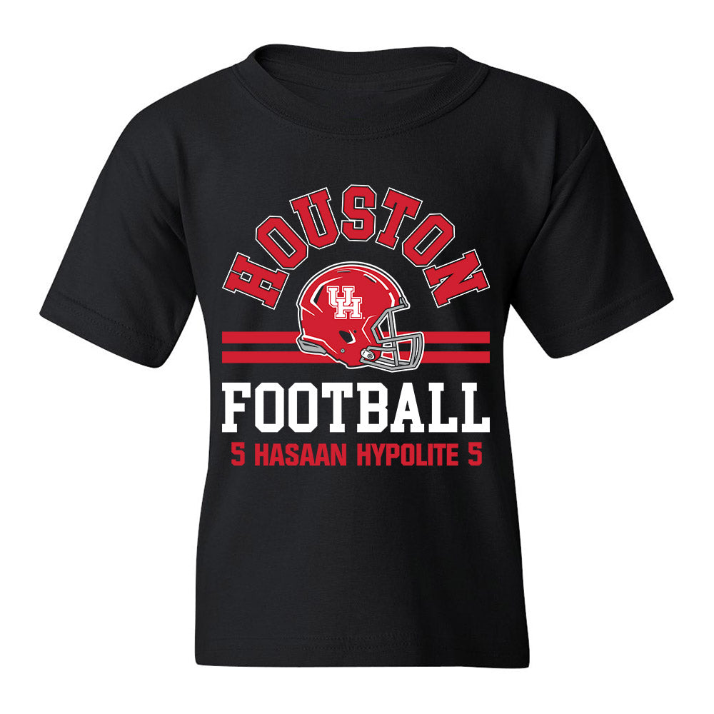 Houston - NCAA Football : Hasaan Hypolite - Black Classic Fashion Shersey Youth T-Shirt