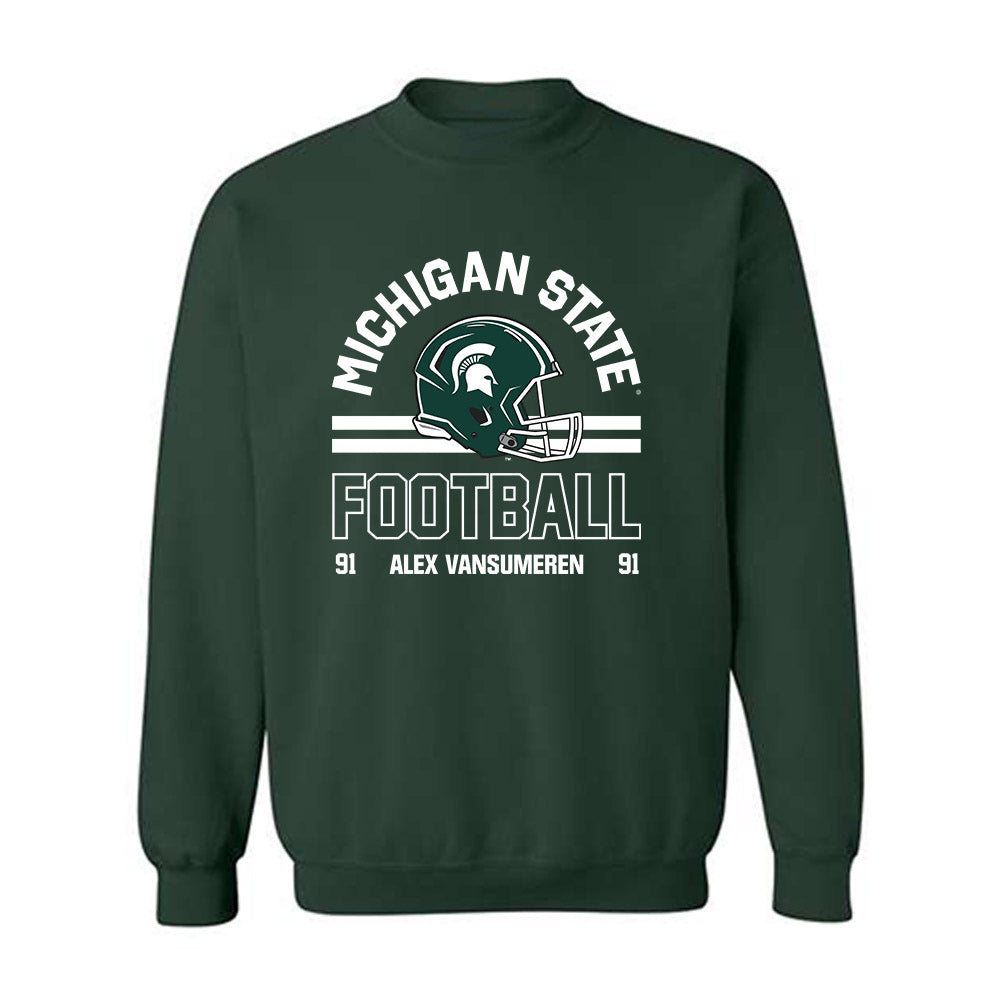 Michigan State - NCAA Football : Alex Vansumeren - Classic Fashion Shersey Sweatshirt