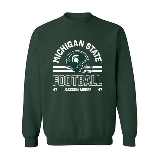 Michigan State - NCAA Football : Jackson Morse - Classic Fashion Shersey Sweatshirt