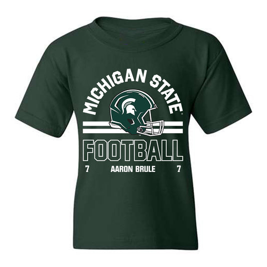Michigan State - NCAA Football : Aaron Brule - Classic Fashion Shersey Youth T-Shirt