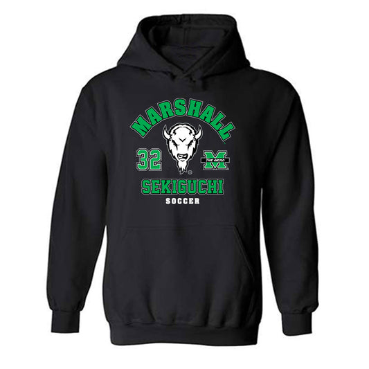 Marshall - NCAA Men's Soccer : Masaya Sekiguchi - Hooded Sweatshirt Classic Fashion Shersey