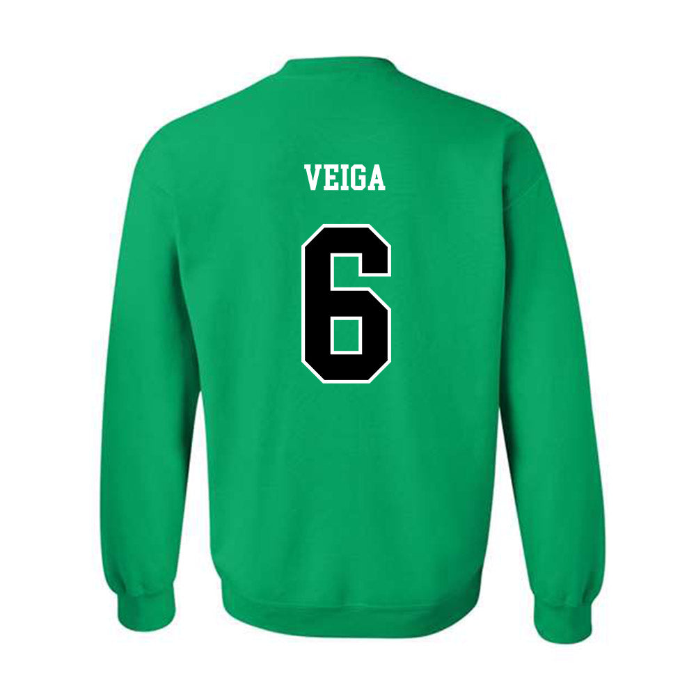 Marshall - NCAA Men's Soccer : Gustavo Veiga - Green Replica Shersey Sweatshirt