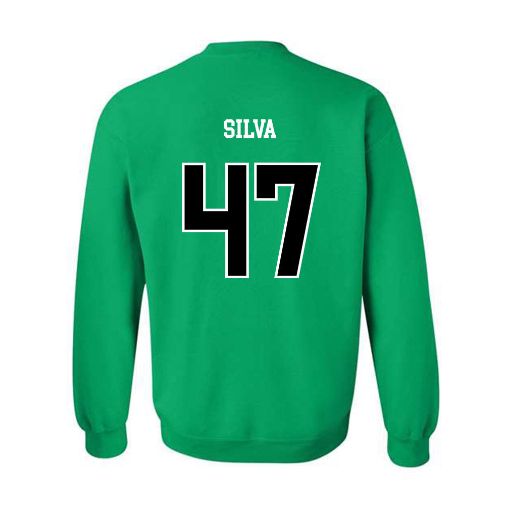 Marshall - NCAA Men's Soccer : Marco Silva - Green Replica Shersey Sweatshirt