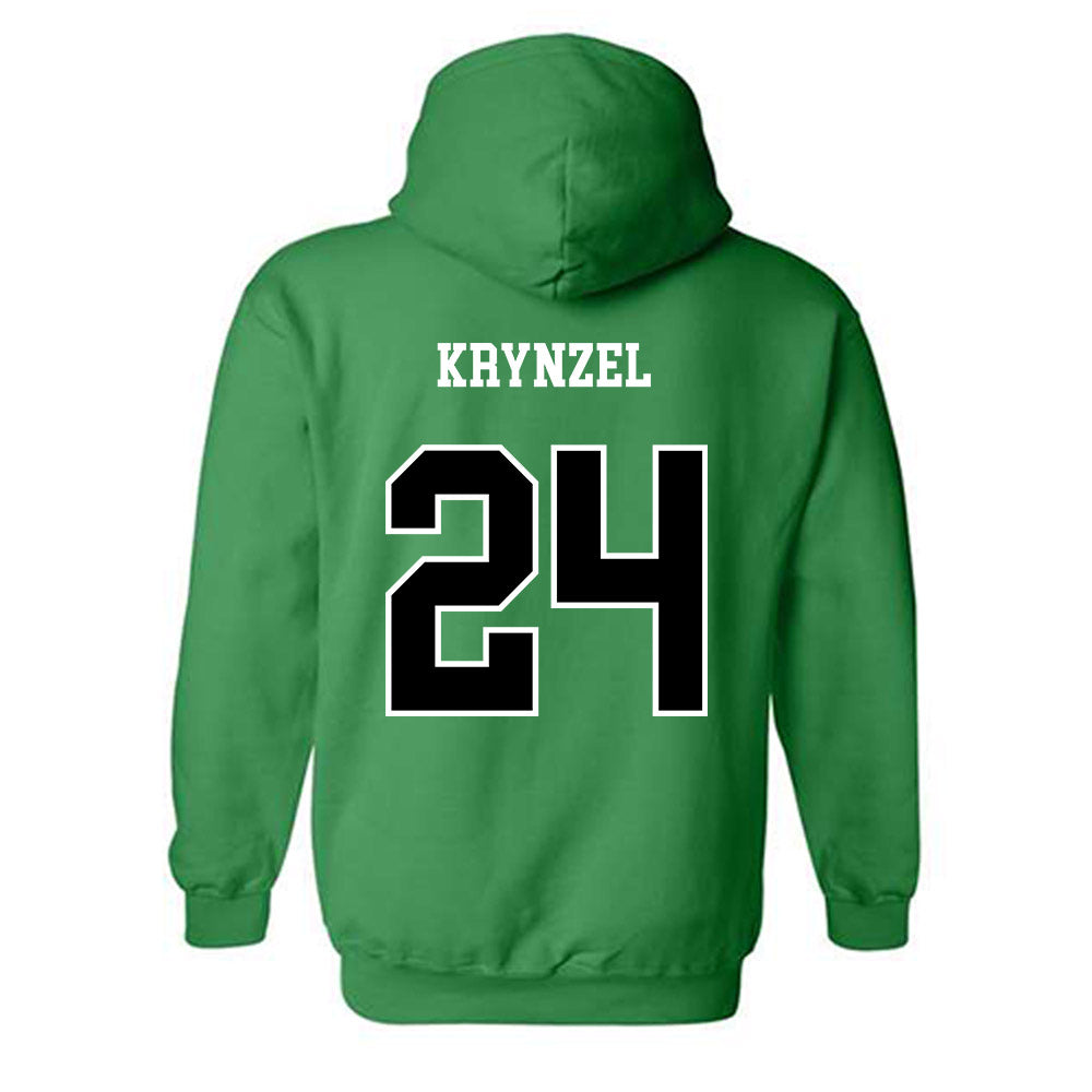 Marshall - NCAA Women's Soccer : Kylie Krynzel - Green Replica Shersey Hooded Sweatshirt