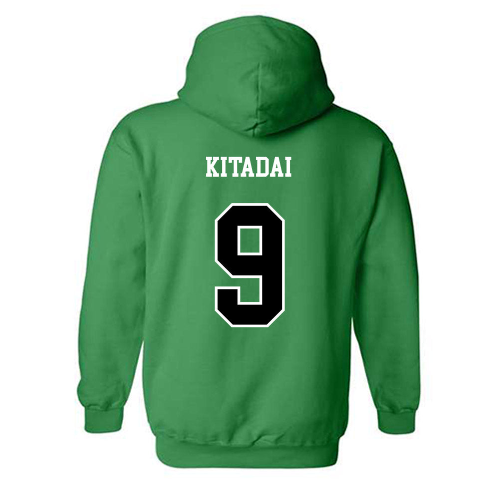 Marshall - NCAA Women's Soccer : Yoshiki Kitadai - Green Replica Shersey Hooded Sweatshirt