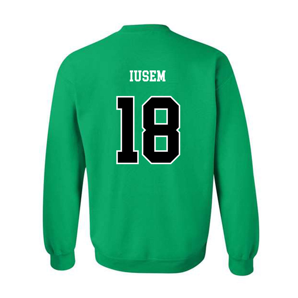 Marshall - NCAA Men's Soccer : AgustÃ¯Â¿Â½n Iusem - Green Replica Shersey Sweatshirt