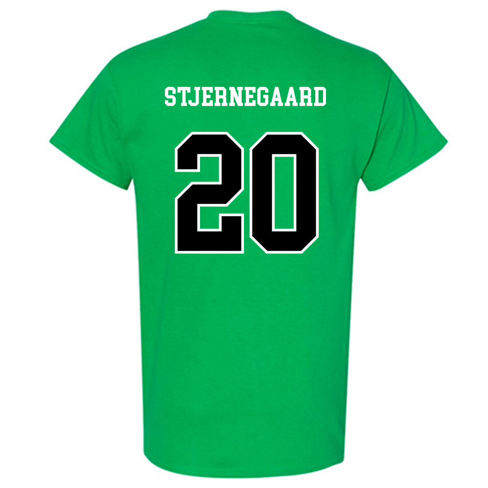 Marshall - NCAA Men's Soccer : Alexander Stjernegaard - Green Replica Shersey Short Sleeve T-Shirt