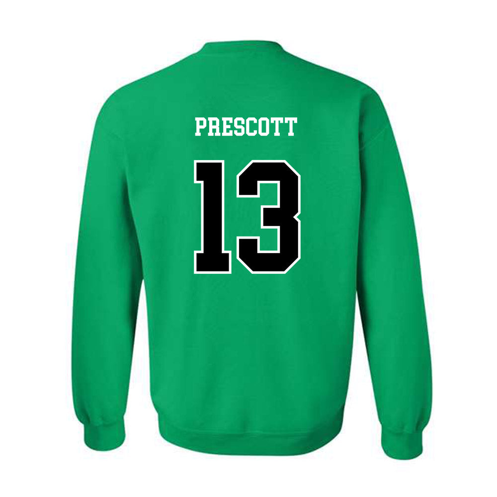 Marshall - NCAA Men's Soccer : Ethan Prescott - Green Replica Shersey Sweatshirt