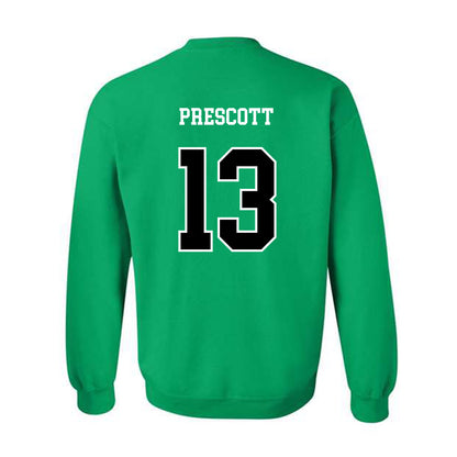 Marshall - NCAA Men's Soccer : Ethan Prescott - Green Replica Shersey Sweatshirt