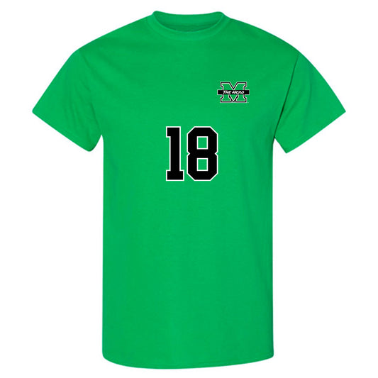 Marshall - NCAA Men's Soccer : Agustï¿½n Iusem - Green Replica Shersey Short Sleeve T-Shirt