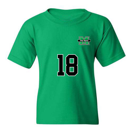 Marshall - NCAA Men's Soccer : Agustï¿½n Iusem - Green Replica Shersey Youth T-Shirt