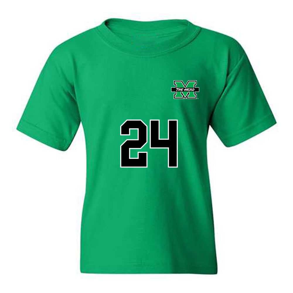 Marshall - NCAA Women's Soccer : Kylie Krynzel - Green Replica Shersey Youth T-Shirt