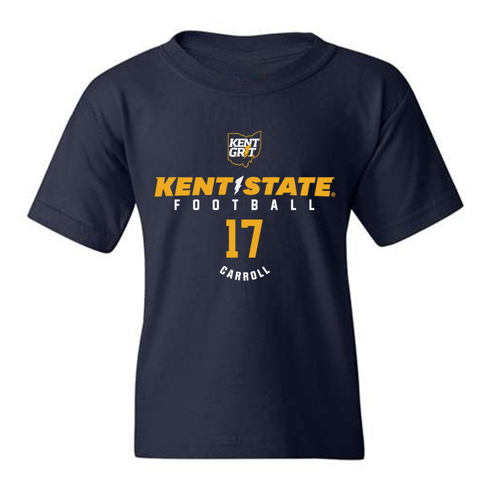 Kent State - NCAA Football : Mattheus Carroll - Youth T-Shirt Fashion Shersey