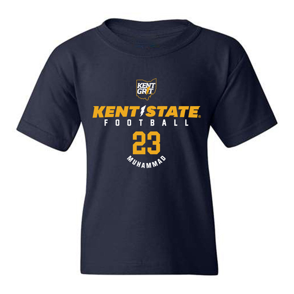 Kent State - NCAA Football : Naim Muhammad - Youth T-Shirt Fashion Shersey