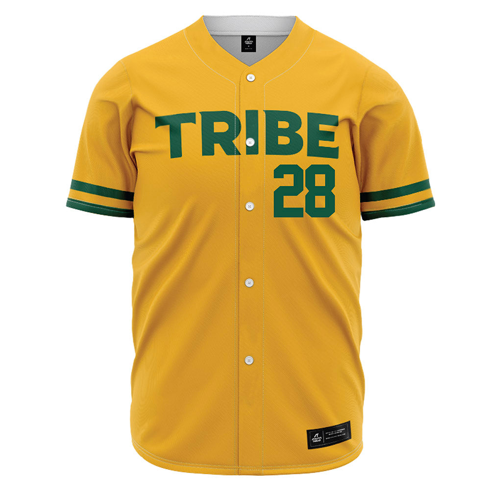 William & Mary - NCAA Baseball : Zachary Potts - Gold Jersey