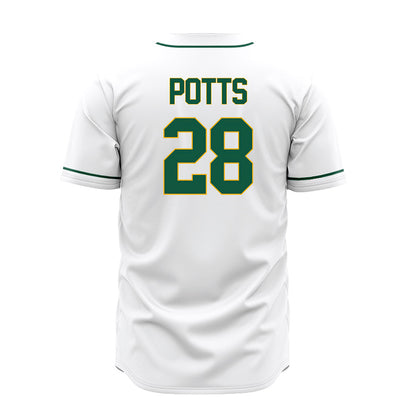 William & Mary - NCAA Baseball : Zachary Potts - White Jersey