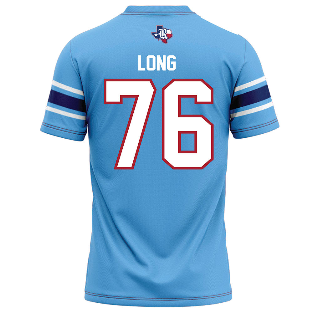 Rice - NCAA Football : John Long - Light Blue Jersey