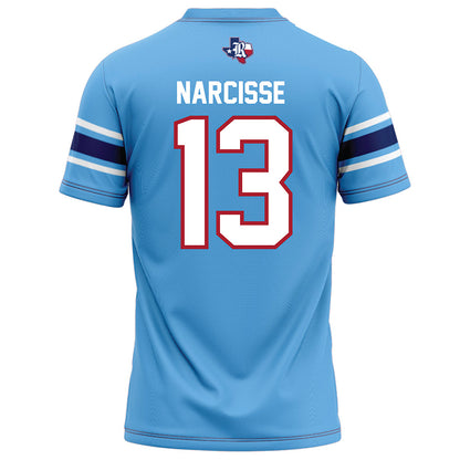 Rice - NCAA Football : Lamont Narcisse - Light Blue Jersey