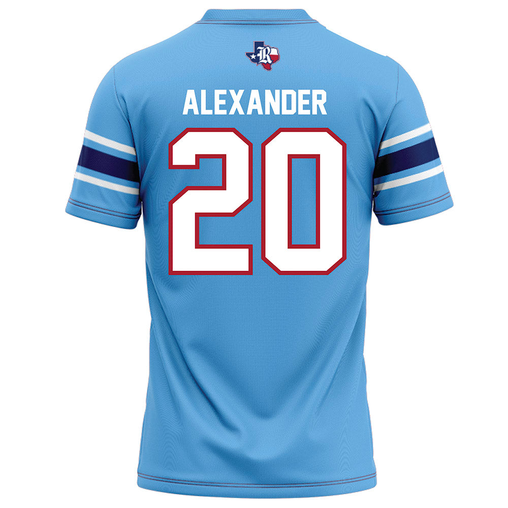 Rice - NCAA Football : Daelen Alexander - Light Blue Jersey