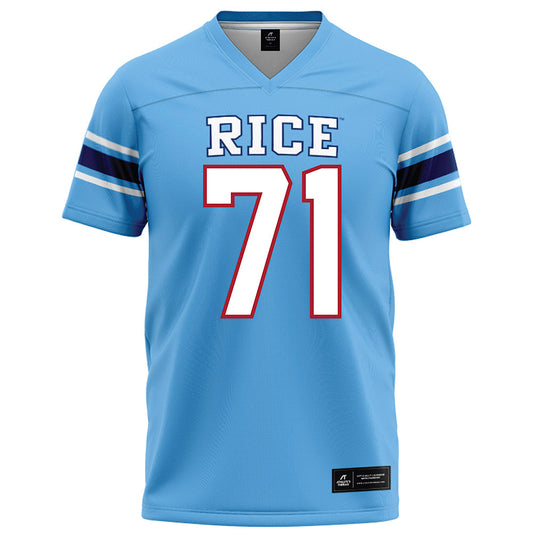 Rice - NCAA Football : Clay Servin - Light Blue Jersey