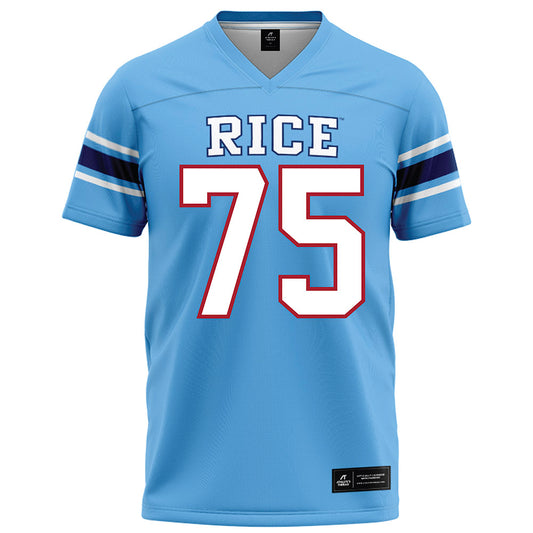 Rice - NCAA Football : Miguel Cedeno - Light Blue Jersey