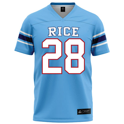 Rice - NCAA Football : Shepherd Bowling - Light Blue Jersey