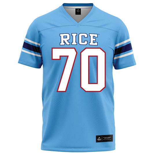 Rice - NCAA Football : Isaiah Gonzalez - Light Blue Jersey