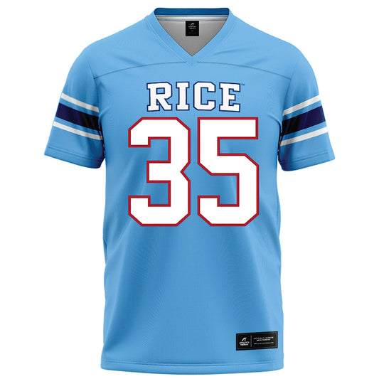 Rice - NCAA Football : Michael Amico - Light Blue Jersey