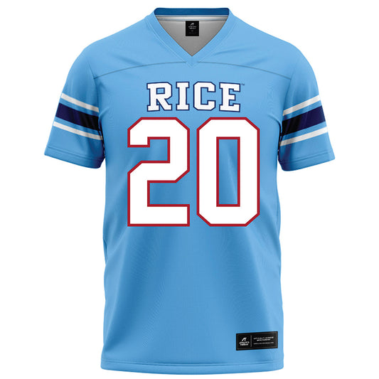 Rice - NCAA Football : Daelen Alexander - Light Blue Jersey