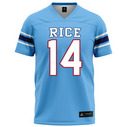 Rice - NCAA Football : Boden Groen - Light Blue Jersey