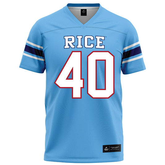 Rice - NCAA Football : Kenneth Seymour Jr - Light Blue Jersey