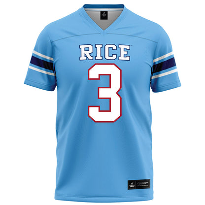 Rice - NCAA Football : JoVoni Johnson - Light Blue Jersey